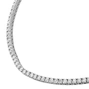 Straight 4-Prong Line Necklace 3.50ctw approx.