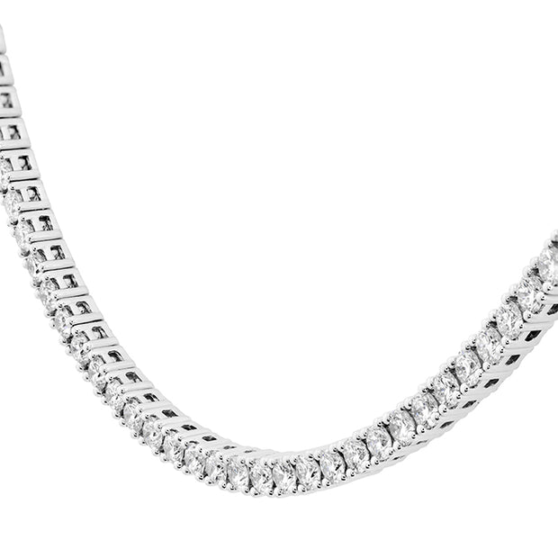 Straight 4-Prong Line Necklace 5.25ctw approx.