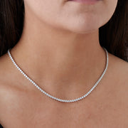 Straight 4-Prong Line Necklace 9.85-10.22ctw approx.