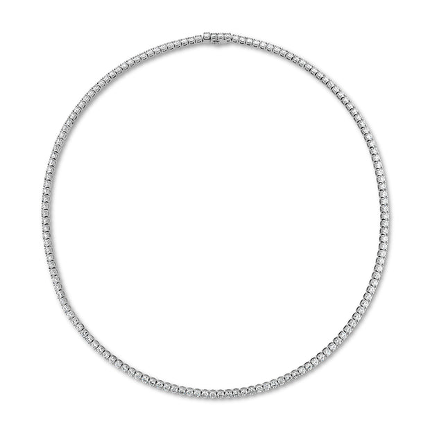 Straight 4-Prong Line Necklace 9.85-10.22ctw approx.