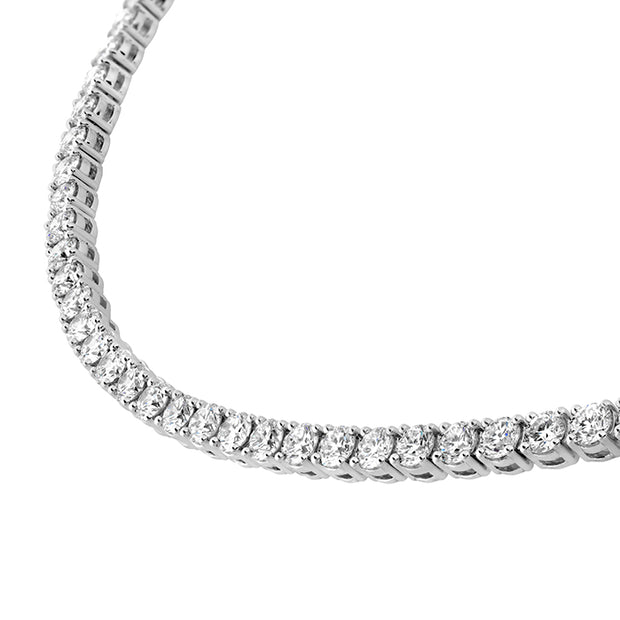 Straight 4-Prong Line Necklace 9.85-10.22ctw approx.