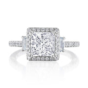 Princess 3-Stone Engagement Ring