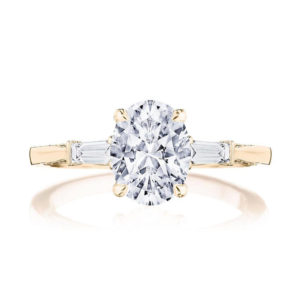 Oval 3-Stone Engagement Ring