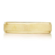 Classic Bevel Edge in Satin Finish Wedding Band