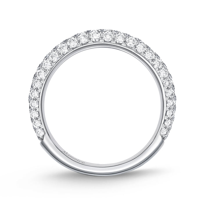 Pave 3/4 Round Band Matching Ring, 1st Ser., Mdl 01