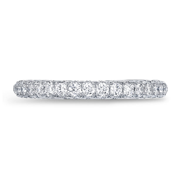 Pave 3/4 Round Band Matching Ring, 1st Ser., Mdl 03