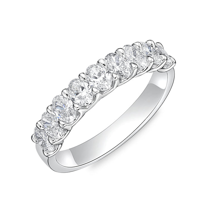 Geo Arts 9 Stone Oval Band 1.20ctw approx.