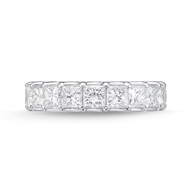 Geo Arts Princess-Cut Eternity Band 5.15-6.35ctw approx.