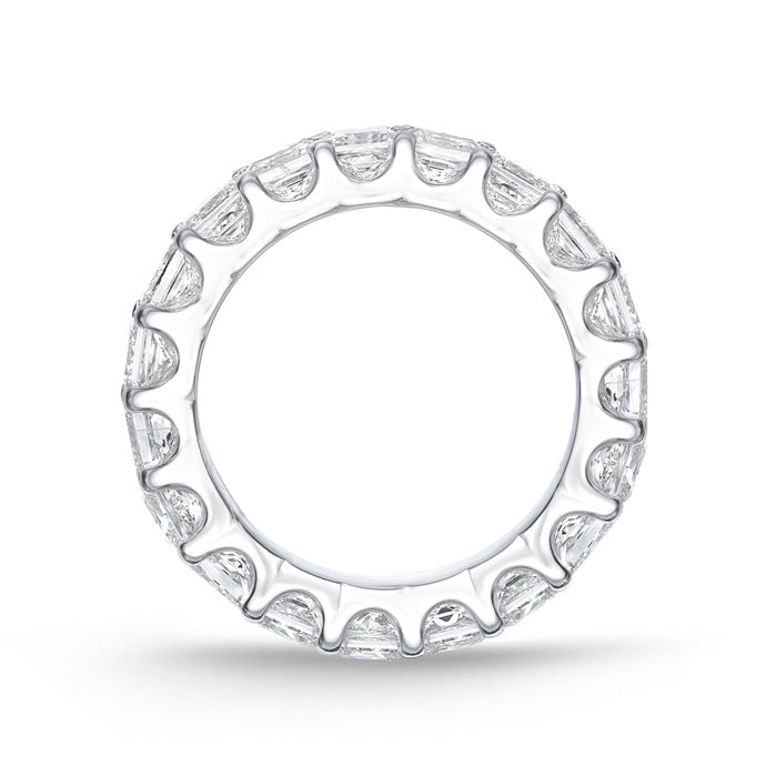 Geo Arts Princess-Cut Eternity Band 5.15-6.35ctw approx.