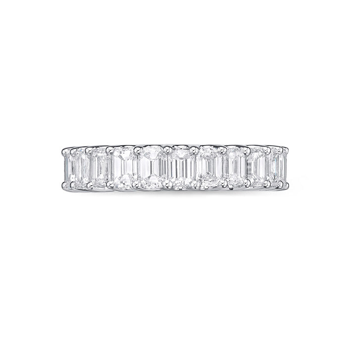 Geo Arts Emerald-Cut Eternity Band 4.10-4.85ctw approx.