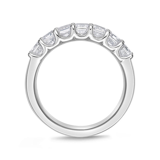 Geo Arts 7 Stone Emerald-Cut Band 2ctw approx. (min)