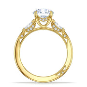 Round, Oval Bloom Engagement Ring