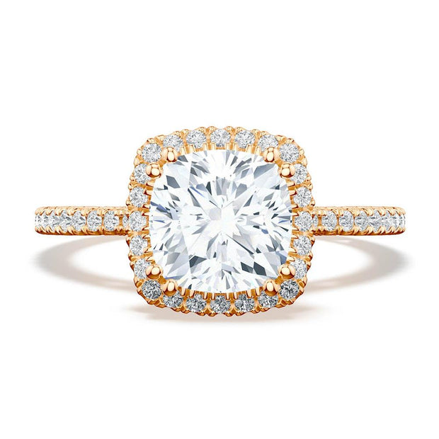 Cushion Bloom Engagement Ring