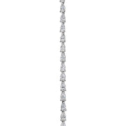 Pear Diamond Tennis Bracelet in 18k White Gold