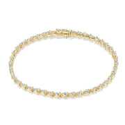 Pear Diamond Tennis Bracelet in 18k Yellow Gold