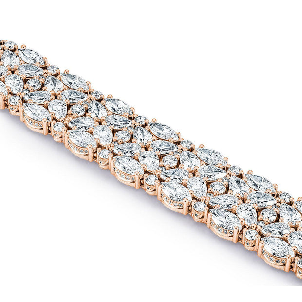 Diamond Mosaic Bracelet, Pear & Marquise