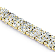 Diamond Mosaic Bracelet, Pear & Marquise