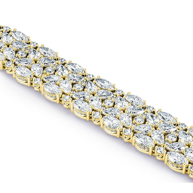 Diamond Mosaic Bracelet, Pear & Marquise