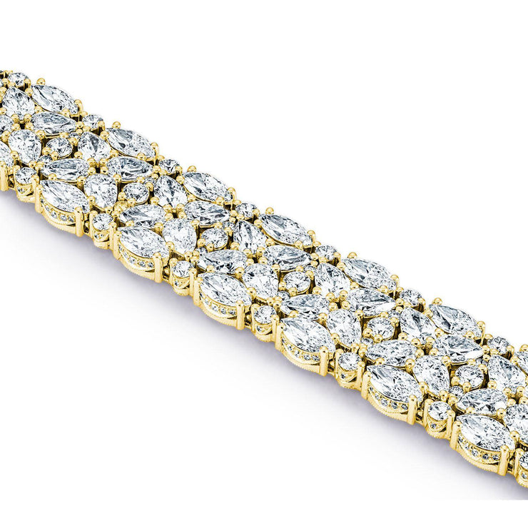 Diamond Mosaic Bracelet, Pear & Marquise