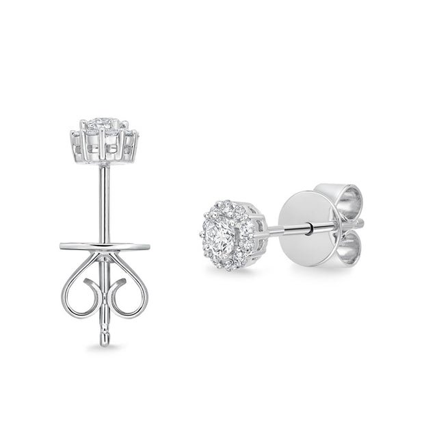 Blossom Diamond Studs .25ctw approx.