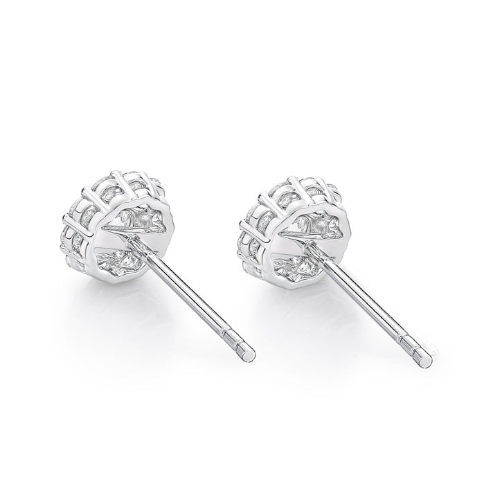 Blossom Diamond Studs .75ctw approx.