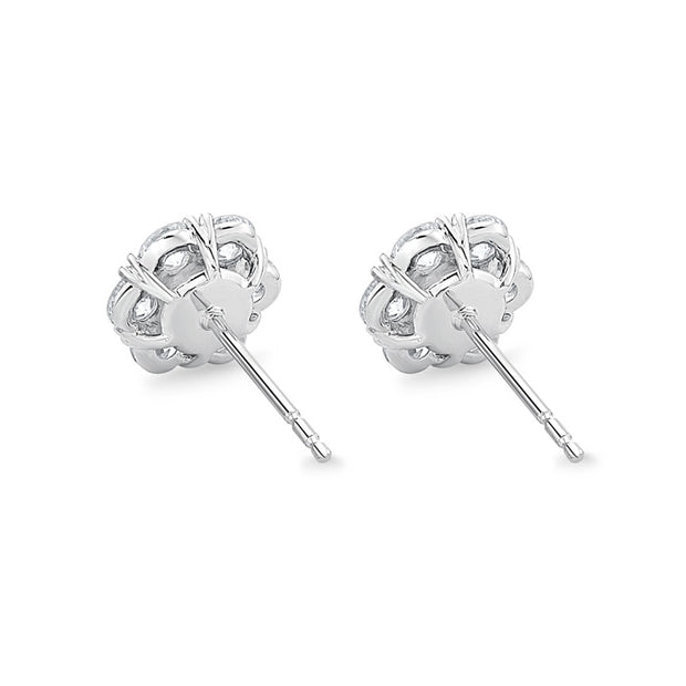 Floral Diamond Studs 1.50ctw approx.