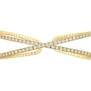 Open Flex Crisscross Diamond Bangle 1.50ctw approx.