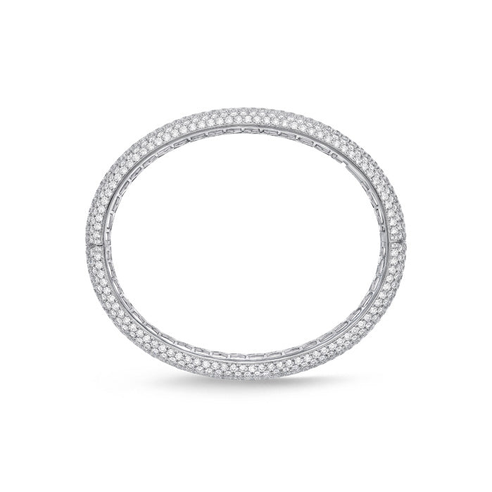 Pirouette Pave Bangle 18ctw approx.