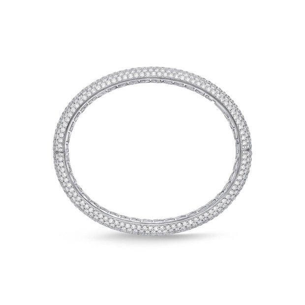 Pirouette Pave Bangle 18ctw approx.