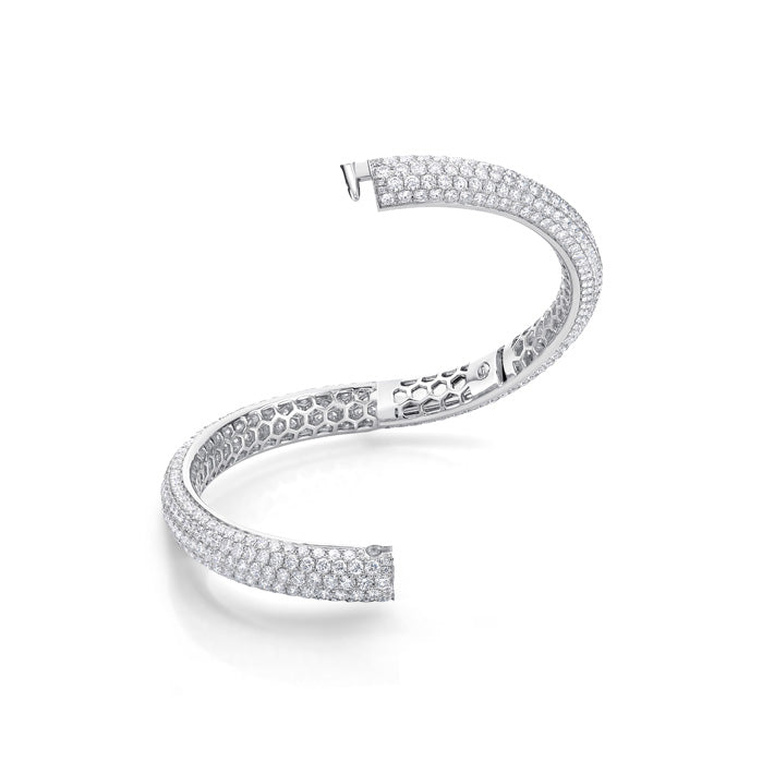 Pirouette Pave Bangle 11ctw approx.