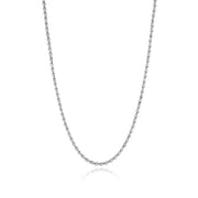 Pear Diamond Tennis Necklace in 18k White Gold