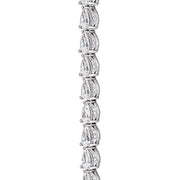 Pear Diamond Tennis Necklace