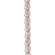 Pear Diamond Tennis Necklace