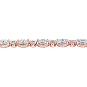 Mixed Diamond Tennis Necklace