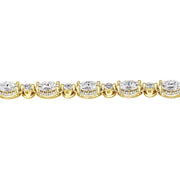 Mixed Diamond Tennis Necklace