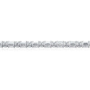 Diamond Tennis Necklace, Baguette & Round