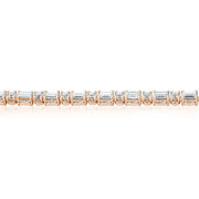 Diamond Tennis Necklace, Baguette & Round