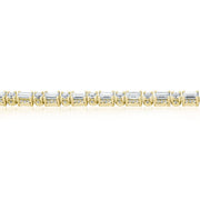 Diamond Tennis Necklace, Baguette & Round