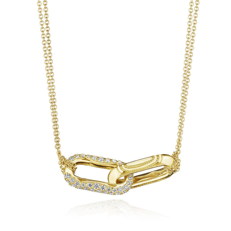 Double Link Pendant, Diamond
