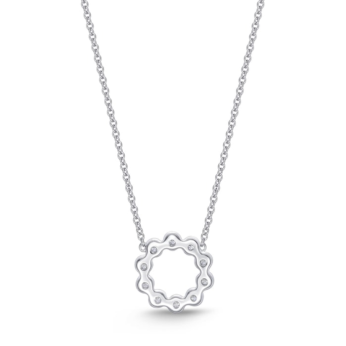 Milgrain Circle Necklace