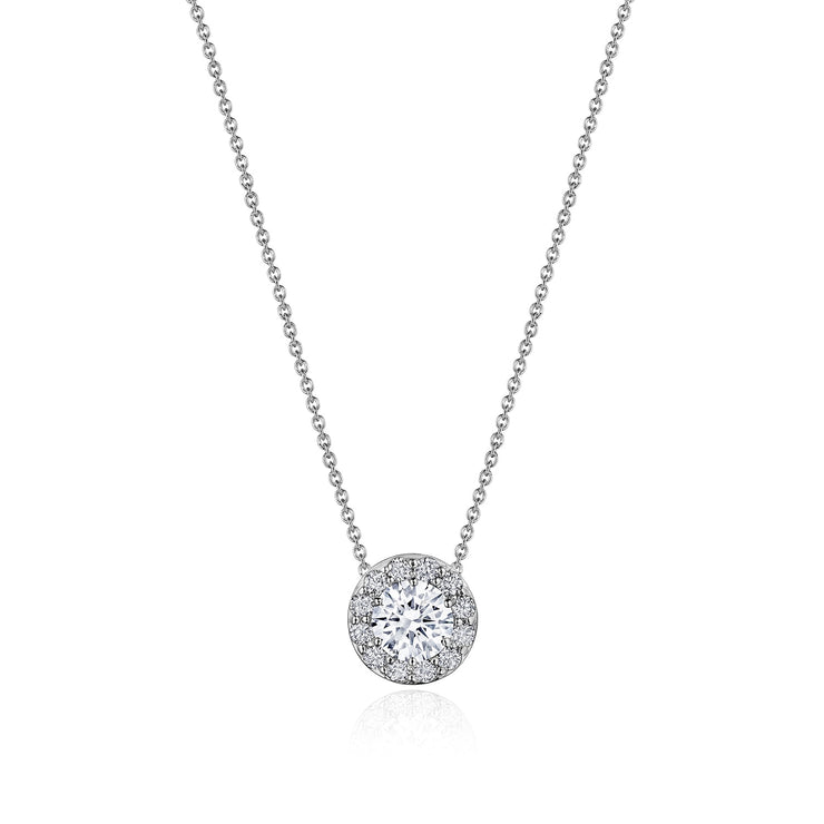 17"" Single Bloom Diamond Necklace