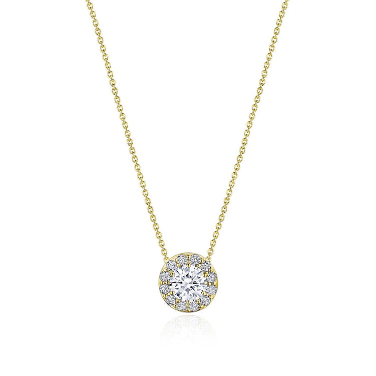 17"" Single Bloom Diamond Necklace