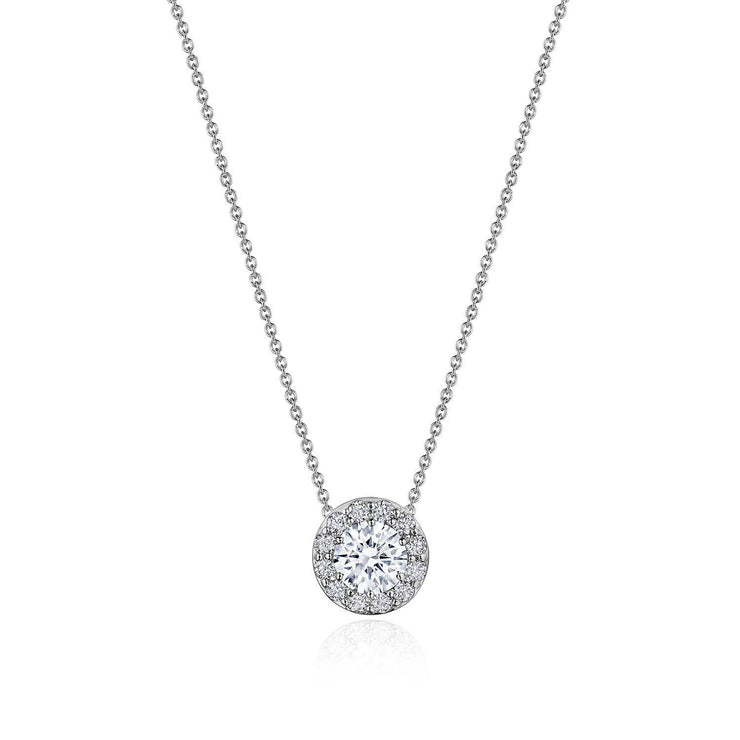 17"" Single Bloom Diamond Necklace