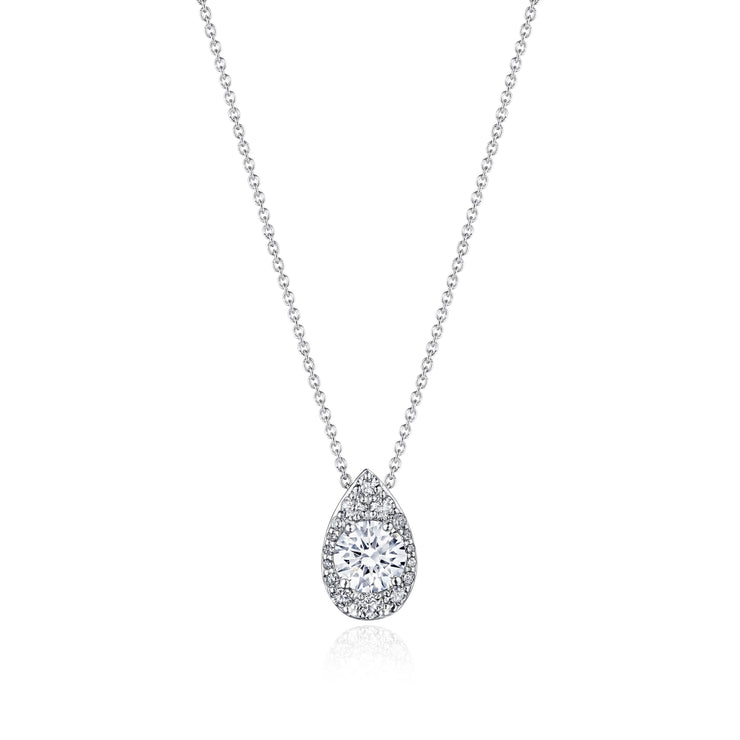 17"" Pear Bloom Diamond Necklace