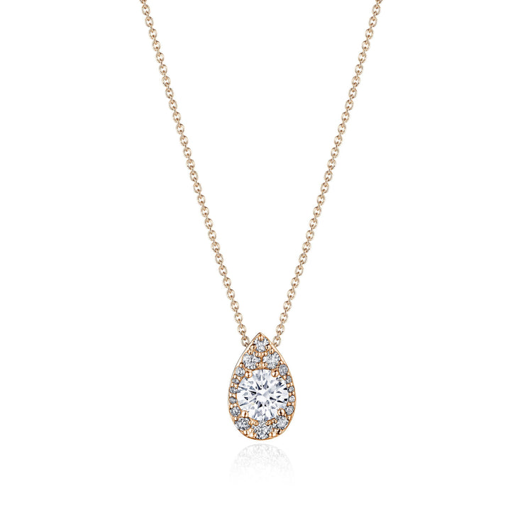 17"" Pear Bloom Diamond Necklace