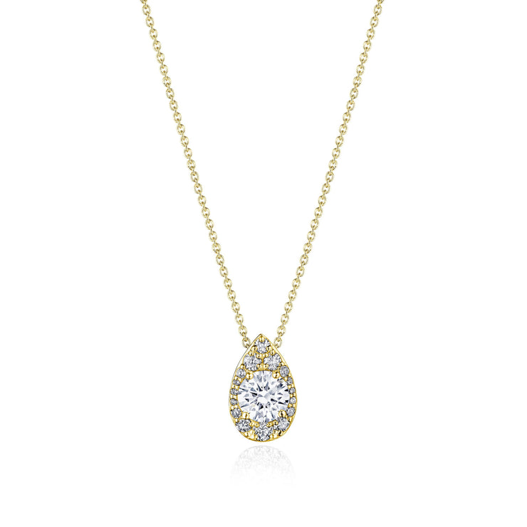 17"" Pear Bloom Diamond Necklace