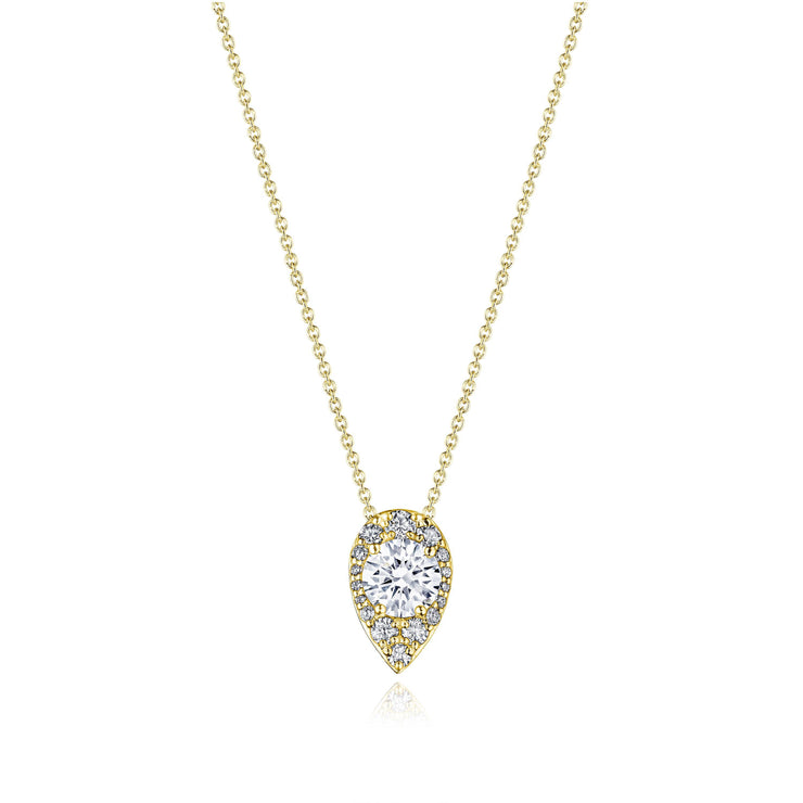 17"" Pear Bloom Diamond Necklace