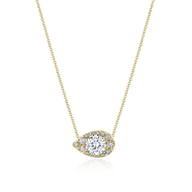 17"" Pear Bloom Diamond Necklace