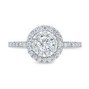 Bouquet Halo Engagement Ring .61ctw approx.