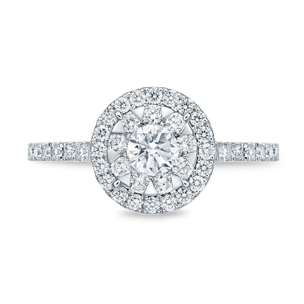 Bouquet Halo Engagement Ring .61ctw approx.